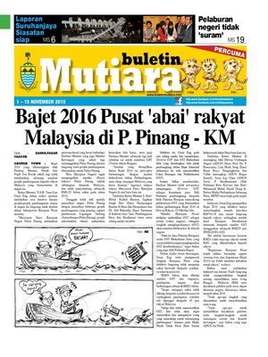 cover image of Buletin Mutiara 1-15 Nov 2015